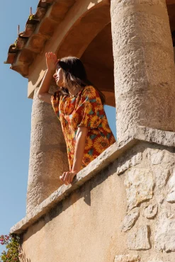 Robe courte Fleur du soleil^Ysé New