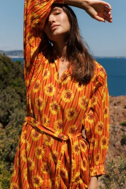 Robe longue Fleur du soleil^Ysé Sale